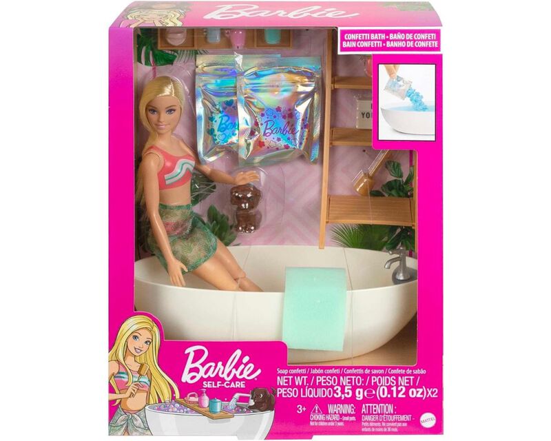 Barbie Ba&ntilde;o de Burbujas con Mu&ntilde;eca HKT92 image number null