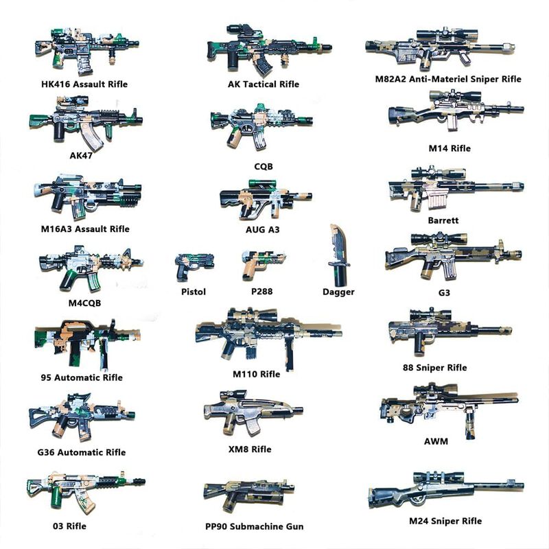 Paquete De Armas Militares, Kits De Accesorios ... image number null