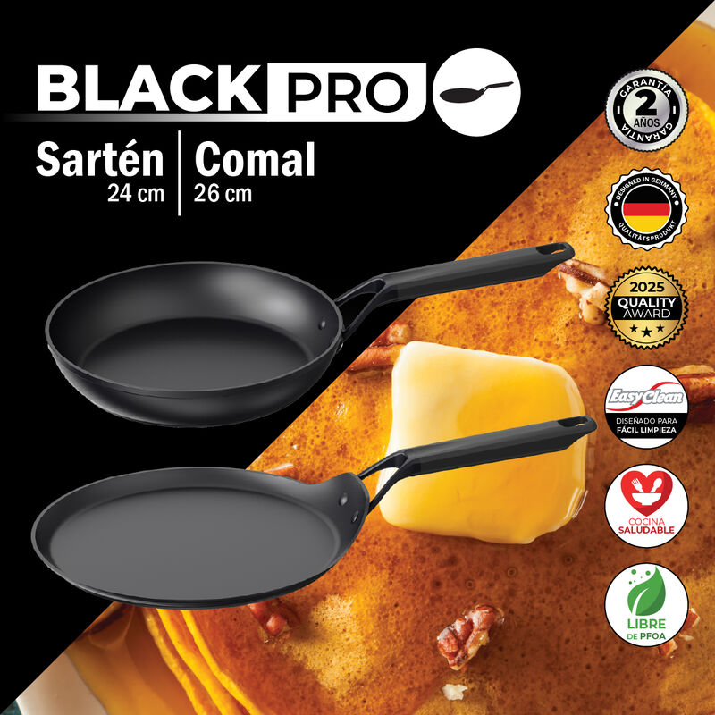 Set Sart&eacute;n 24 cm Y Comal 26 cm Aluminio Forjado... image number null