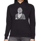 Sudadera Con Capucha Word Art Para Mujer - Buda - Negro