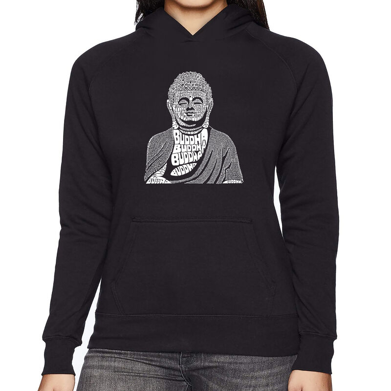 Sudadera Con Capucha Word Art Para Mujer - Buda... image number null