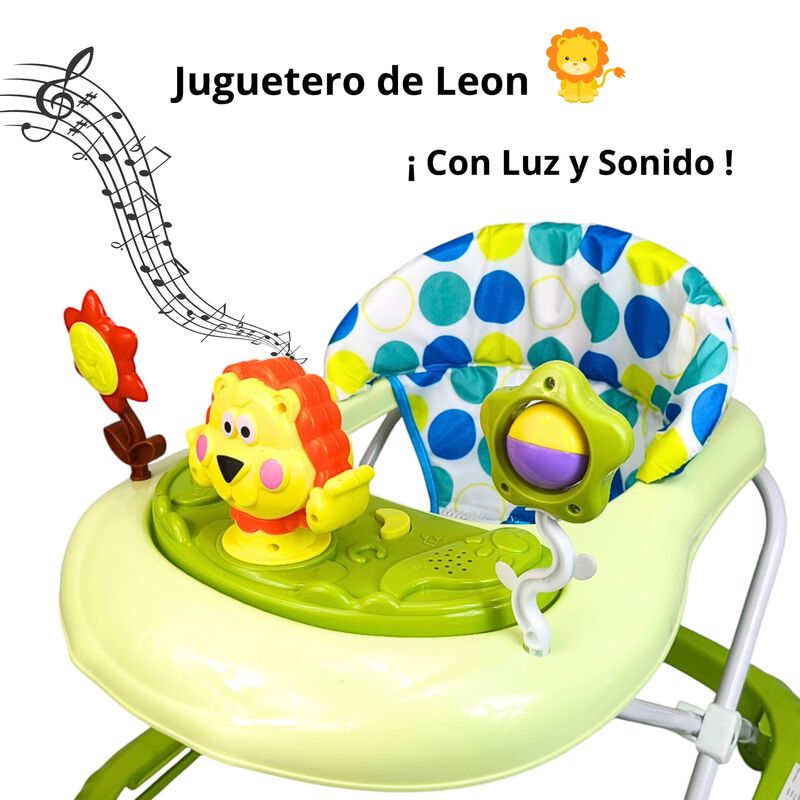 Andadera Le&oacute;n Con Luz, Sonido Y Asiento Acolcha... image number null