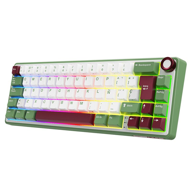 Teclado Mec&aacute;nico Espa&ntilde;ol 65% Royal Kludge Rkr65... image number null
