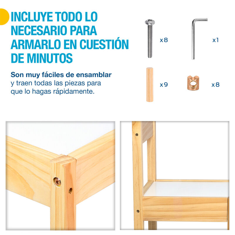 Sillas para Niños de Madera para Mesita Montess... image number null