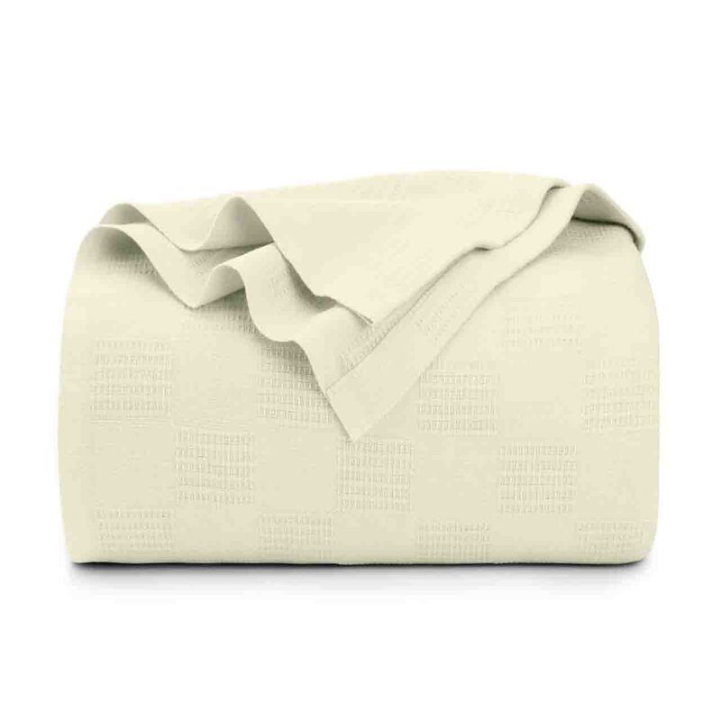 Manta Utopia Bedding, Color Marfil, 100% Algod&oacute;... image number null