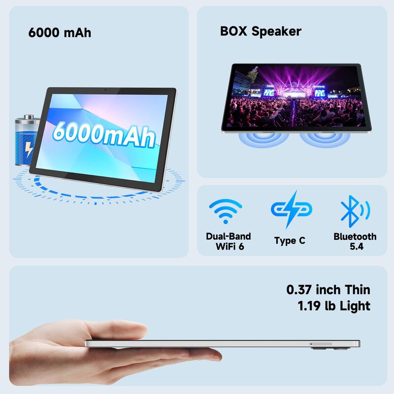 Tablet Itmeipc Android 14 12 Gb Ram 64 Gb Rom 1... image number null