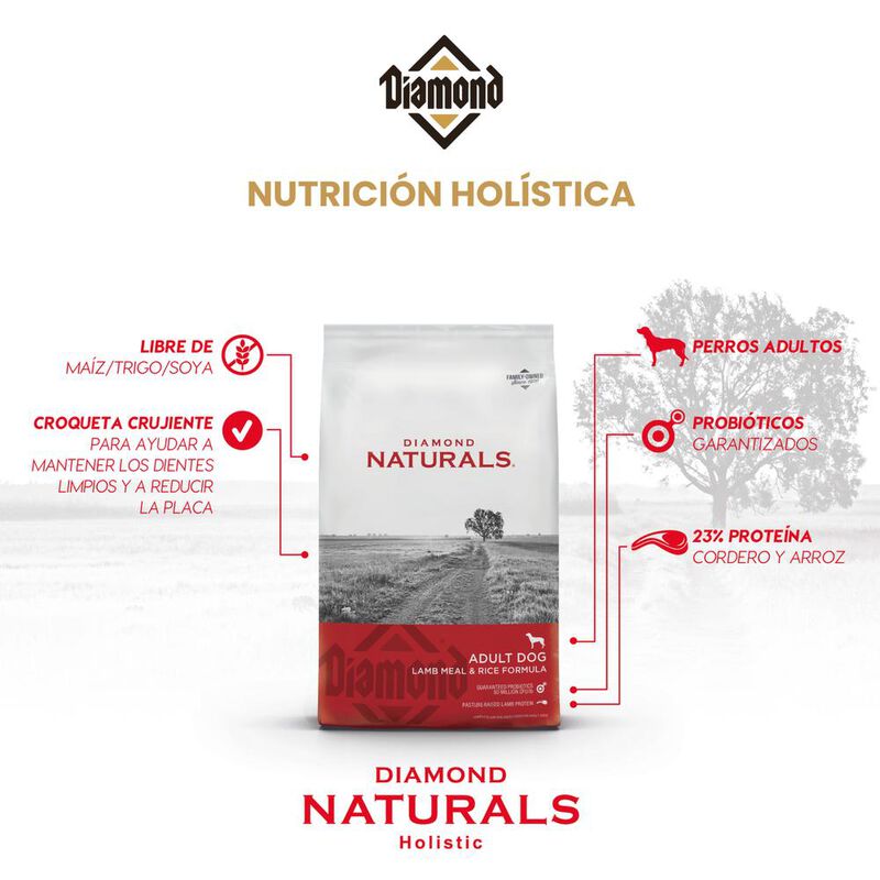 Diamondnaturals Lamb Meal & Rice Formula2.72 Kg image number null