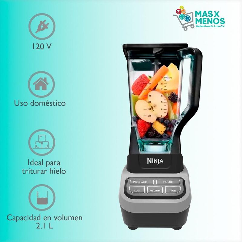 Licuadora Profesional Ninja Co650b 4 Vel 2.1l image number null