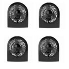 Combo 4 Ventiladores De Escritorio O Piso Plastico Negro  9