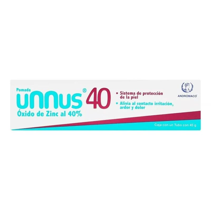 Unnus Pomada &Oacute;xido De Zinc 40% Tubo 45 Gr image number null