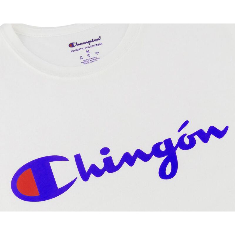 Playera Champion Chingon Script para Hombre image number null