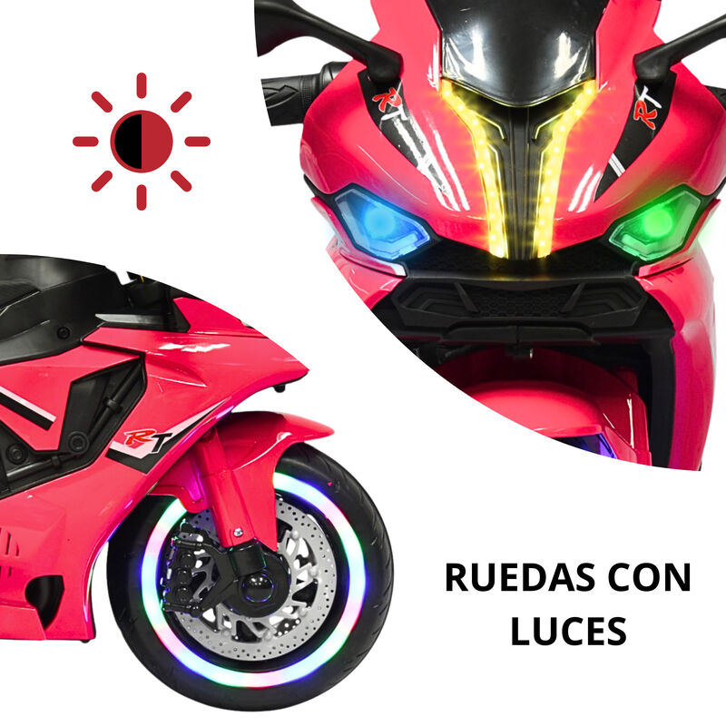 Moto Montable El&eacute;ctrica para Ni&ntilde;os Luces Led So... image number null