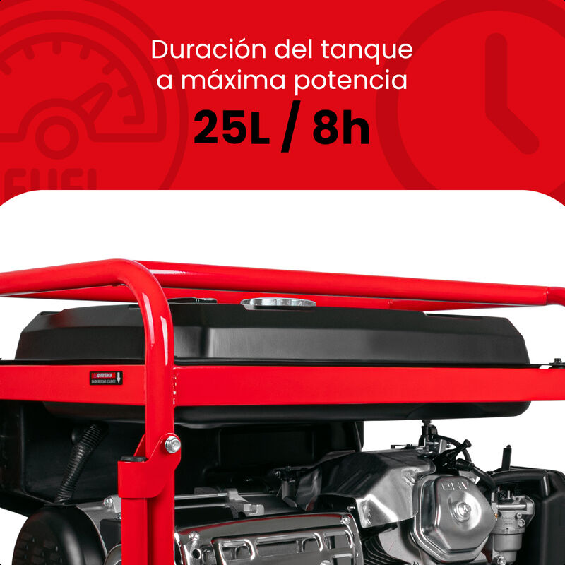 Energizer Generador Port&aacute;til 6.5kW 420CC 25L Ma... image number null