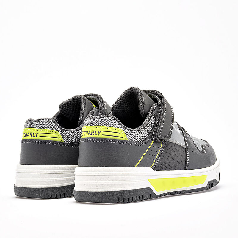 Charly tenis para ni&ntilde;o  gris cod 139647-D image number null