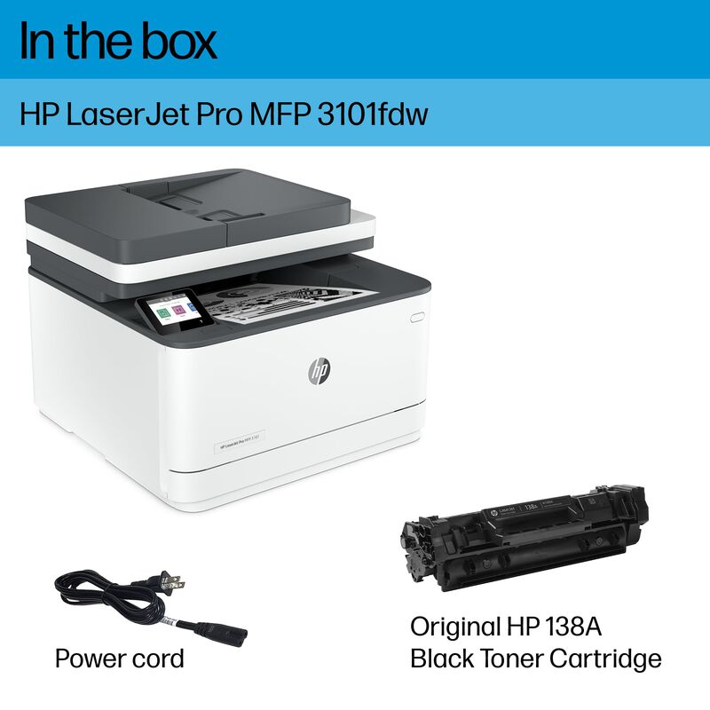 Impresora Hp Laserjet Pro Mfp 3101fdw Inal&aacute;mbri... image number null