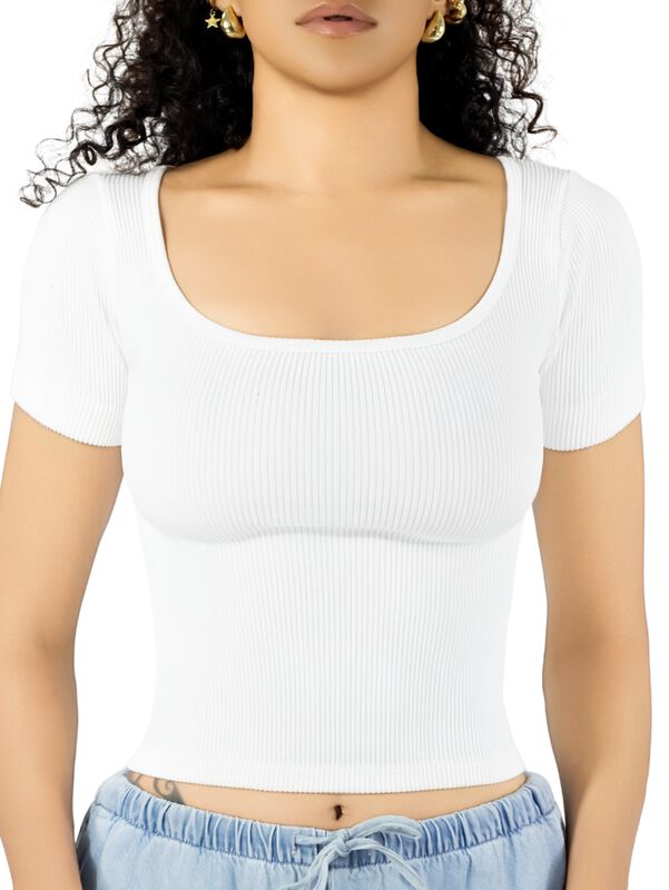 Playera Manga Corta Canale Stretch Mujer BL-103... image number null