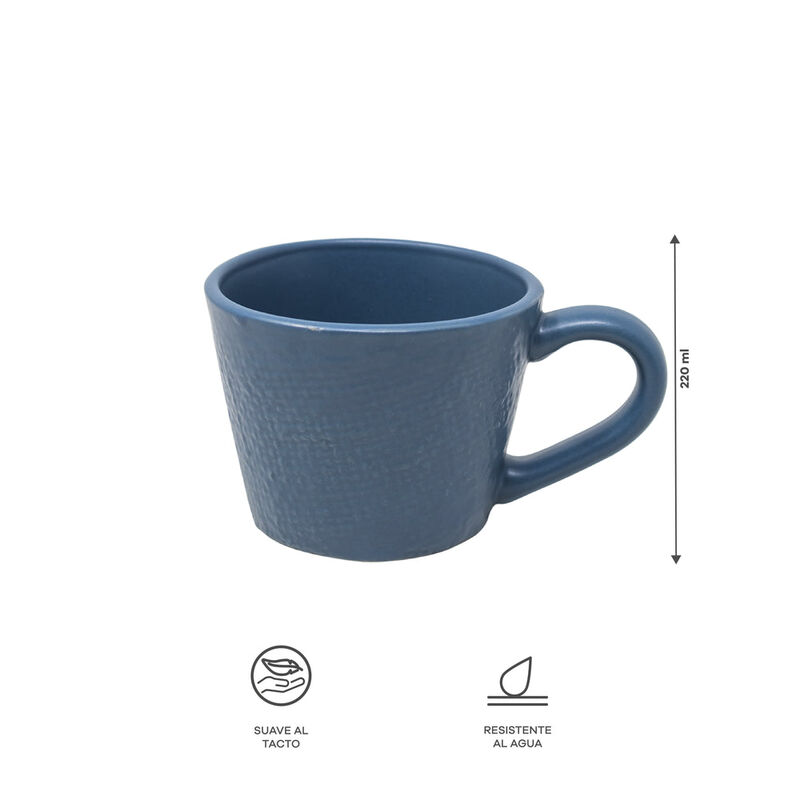 Vajilla Denim para 6 Personas - Cer&aacute;mica Azul 2... image number null