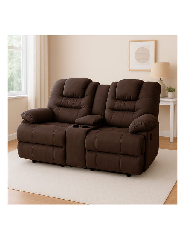 Reclinable Doble Ferrata con  Consola y Portava... image number null