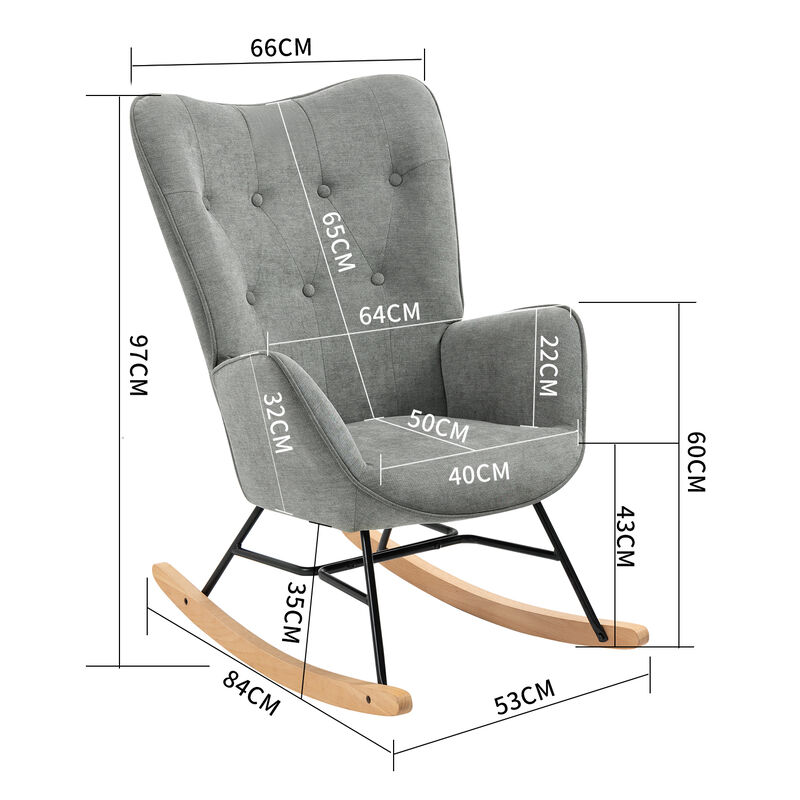 Mecedora Sillón Reclinable Terciopelo Furniture... image number null