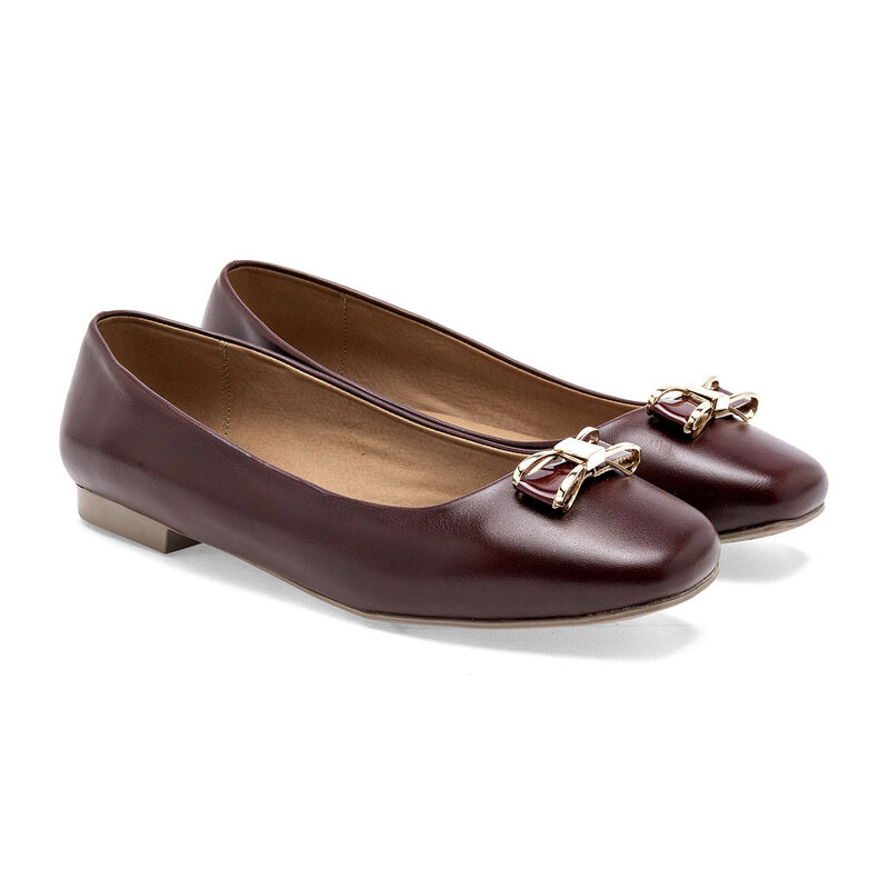 Tristanni Shoes Balerina Vino Para Mujer 148119... image number null