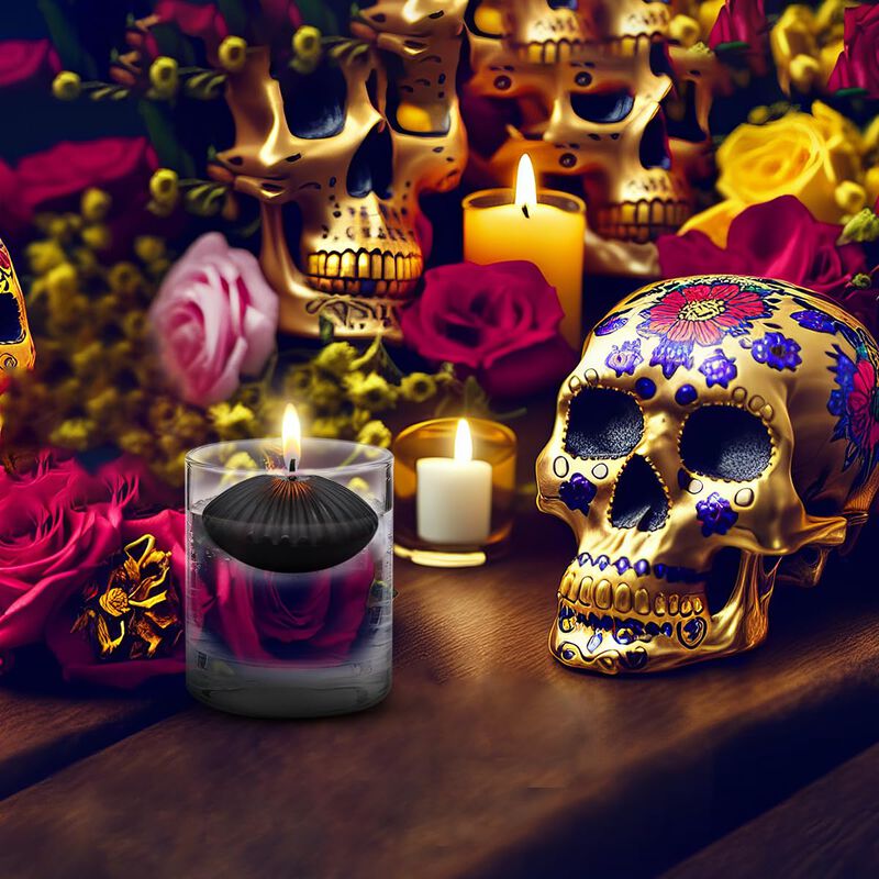 Velas Flotantes Yosicil Pack De 24 - 5 cm Negro image number null
