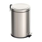 Basurero Con Pedal Tramontina Brasil 20 Litros Acero Inoxidable Gris 94538120