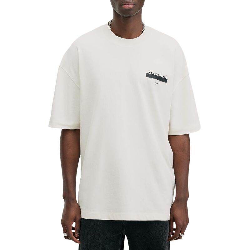 Camiseta AllSaints Redact Cuello Redondo Blanco... image number null