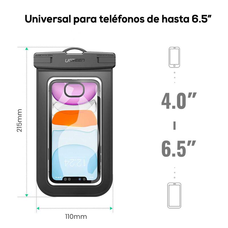 Funda UGREEN negra colgante contra Agua Univers... image number null