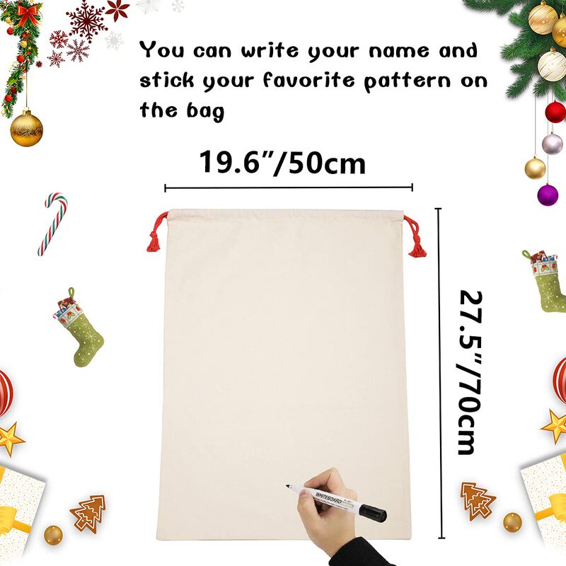 Bolsa De Navidad Inspireyee Pack De 6 - 50x49 C... image number null
