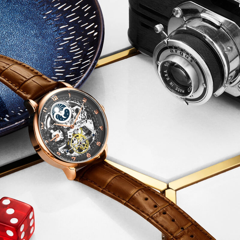 Reloj Stuhrling para hombre autom&aacute;tico 3925.3 s... image number null