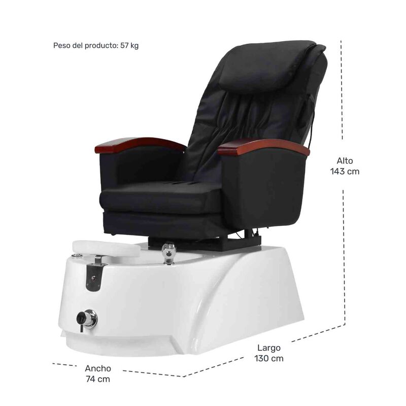 Sill&oacute;n Spa Masaje Hidromasaje Pedicura El&eacute;ctric... image number null