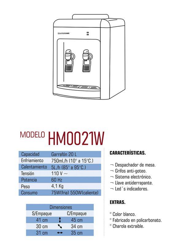Dispensador De Agua Hypermark Freshwater Hm0021... image number null