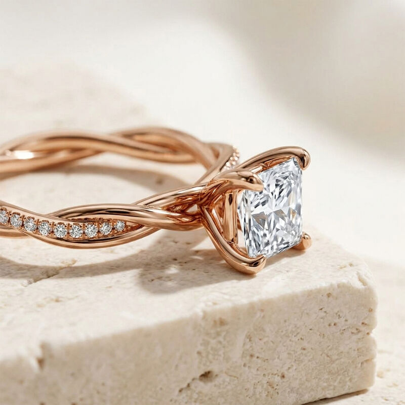 Anillo De Compromiso - Pav&eacute; - Amore595-pr-cz image number null