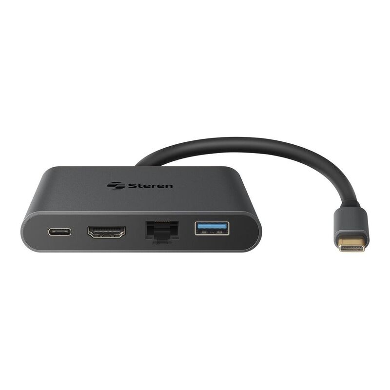 Adaptador USB C a HDMI/USB 3.0/USB C/Ethernet R... image number null