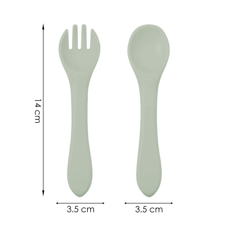 Juego de babero y accesorios de silicón Aquila ... image number null