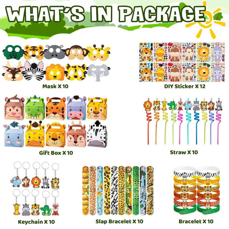 Set De Regalos De Fiesta Dmight Jungle Safari P... image number null