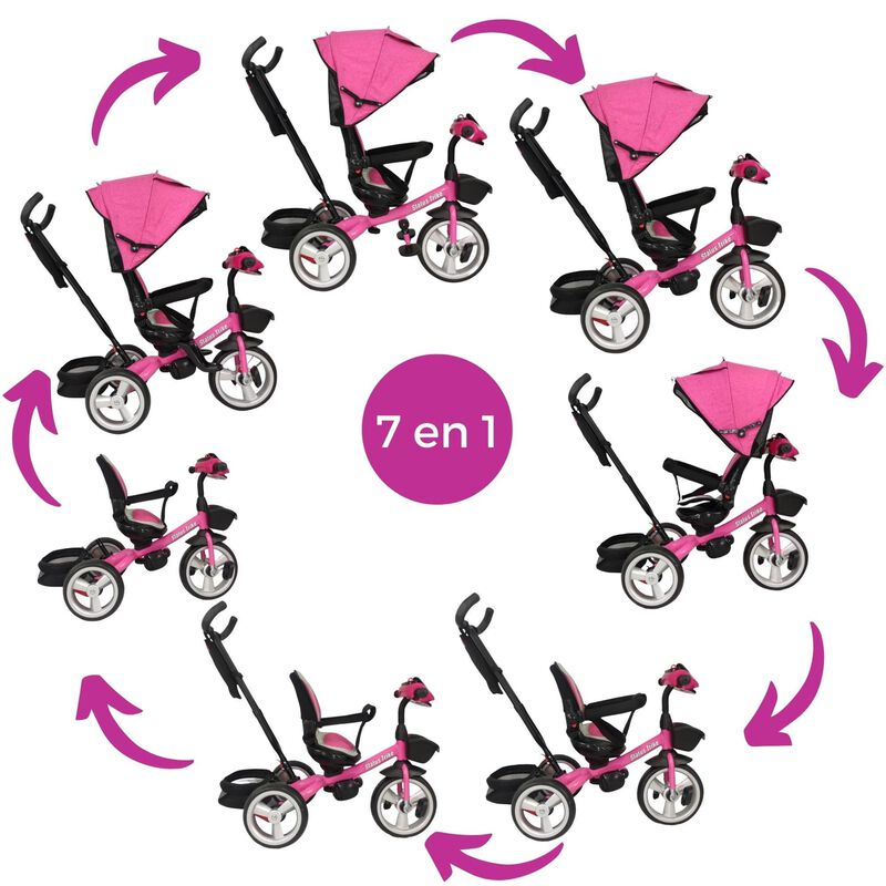 Triciclo Evolutivo 7en1 Con Asiento Giratorio 3... image number null