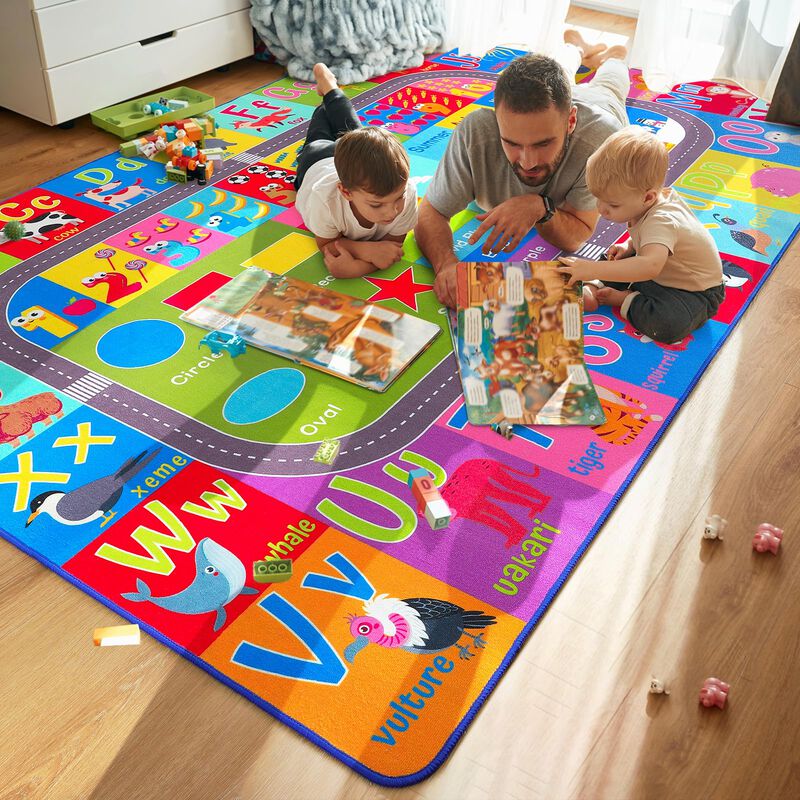 Alfombra Educativa Para Ni&ntilde;os Homore 127 &times; 178 ... image number null
