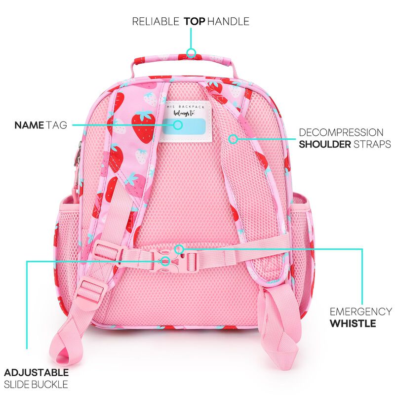 Mochila Para Ni&ntilde;as Mibasies Rosa Fresa 12 l (15... image number null