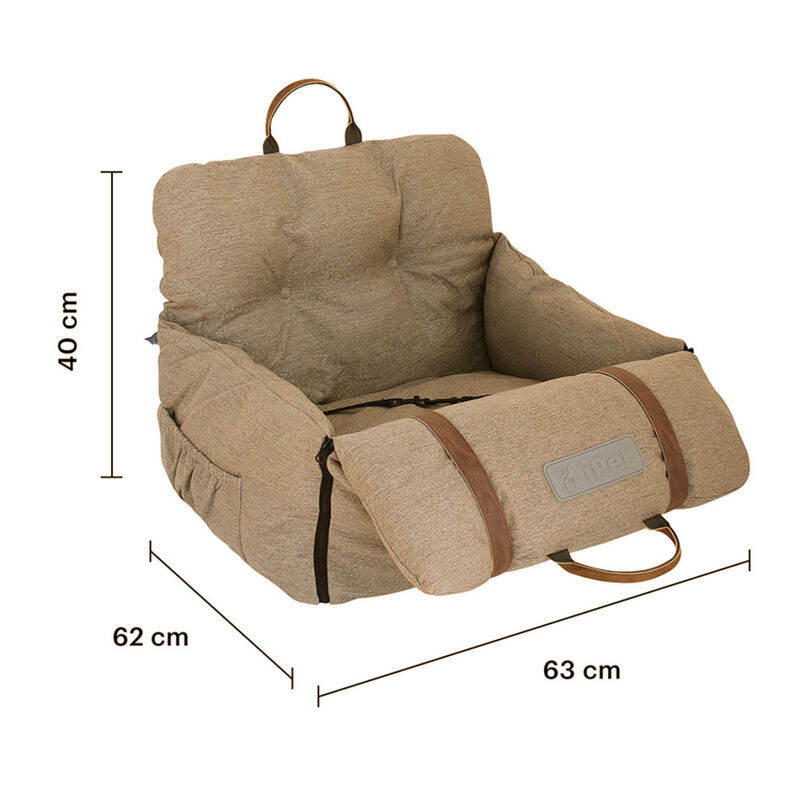Autoasiento para perro y gato  Beige image number null