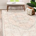 Alfombra Livebox Rosa 147x178 Cm Lavable Vintage