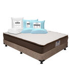 Colch&oacute;n Nautilus Matrimonial + Box + 2 Almohadas Trinity  + Protector Trinity