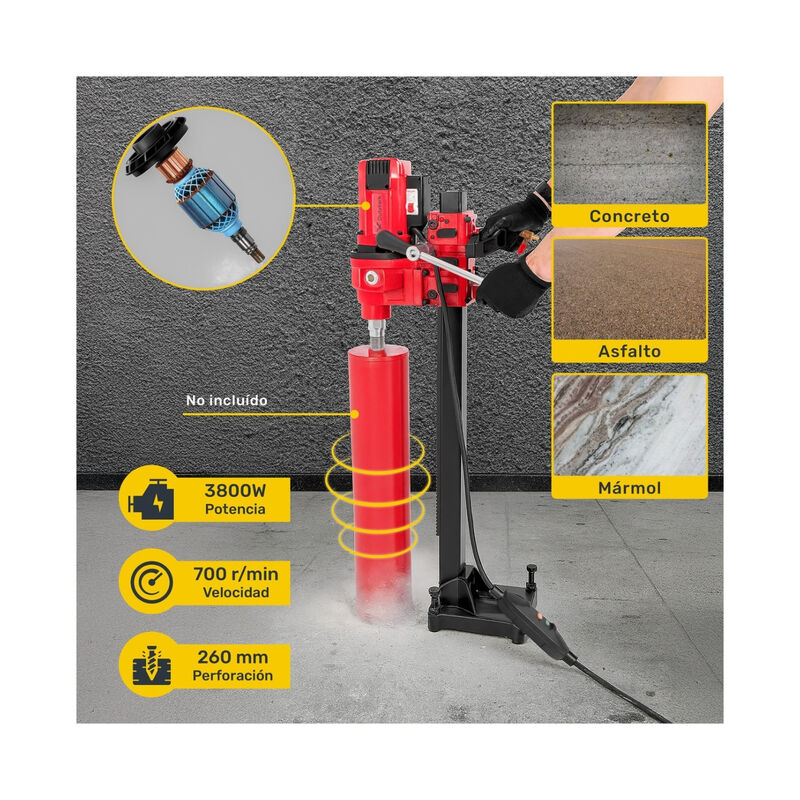 Taladro Perforador Concreto Cemento Hormigon 8 ... image number null