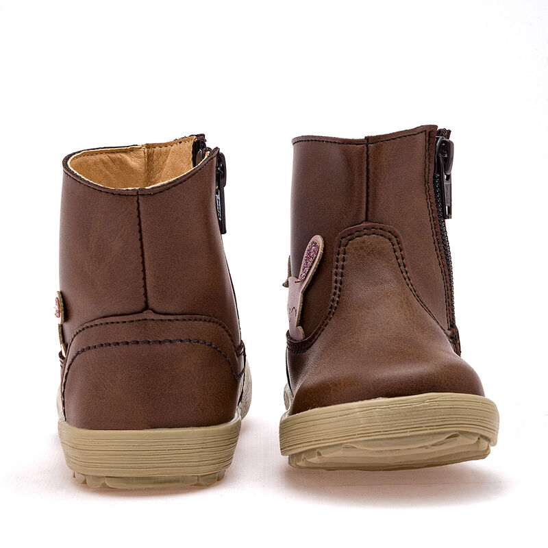 Yondeer Botitas para beb&eacute; ni&ntilde;a caf&eacute; image number null