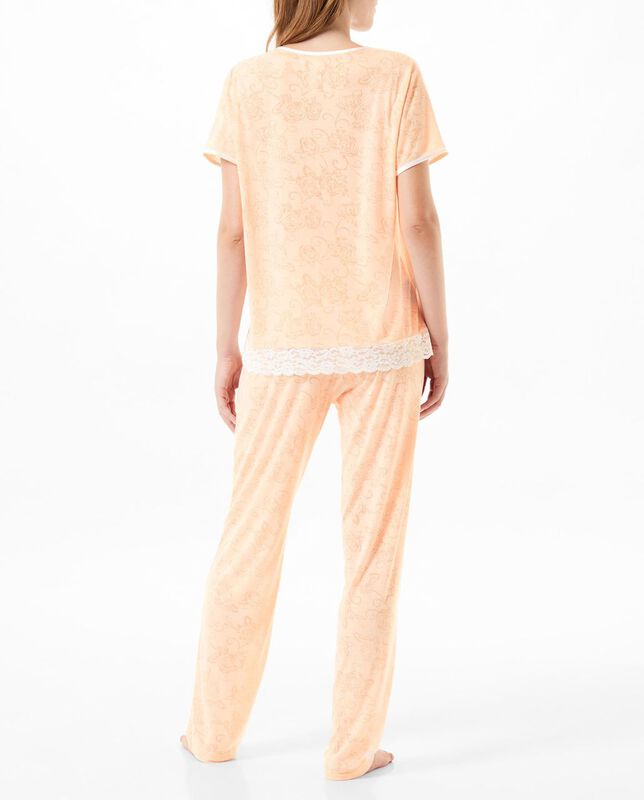 Pijama Devorado M/C Naranja image number null