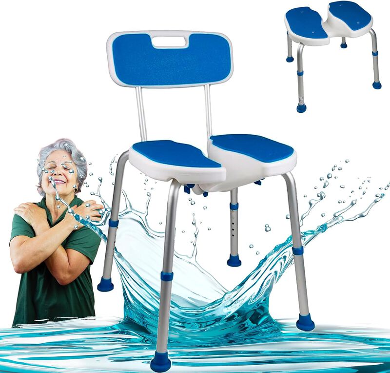 Banco Silla Para Ducha Con Apertura Higi&eacute;nica K... image number null