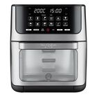 Horno Freidora De Aire Multifuncional 12l Huk&euml;n Masterchef Negro