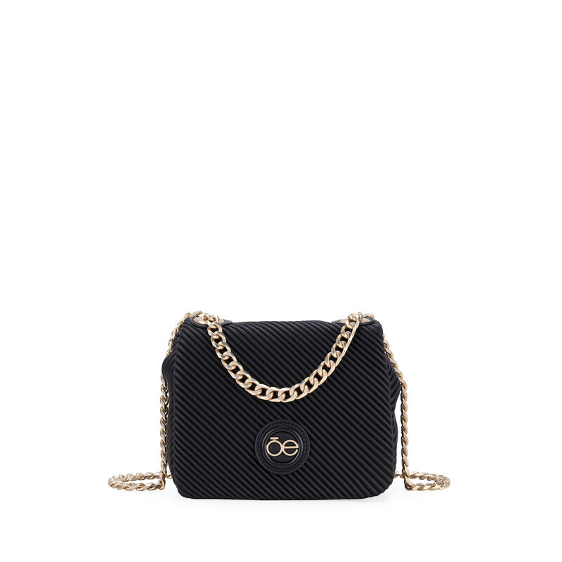 Bolsa Briefcase Chica Asa De Cadena Color Negro image number null