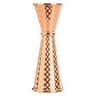 Jigger Barfly 30 ml/60 ml Chapado en Cobre con Diamante