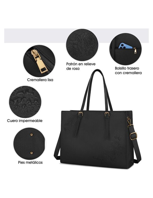 Bolsa Tote Pink Brule Para Mujer image number null